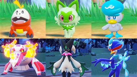 pokemon scarlet starters evolutions|Pokemon Scarlet and Violet Guide